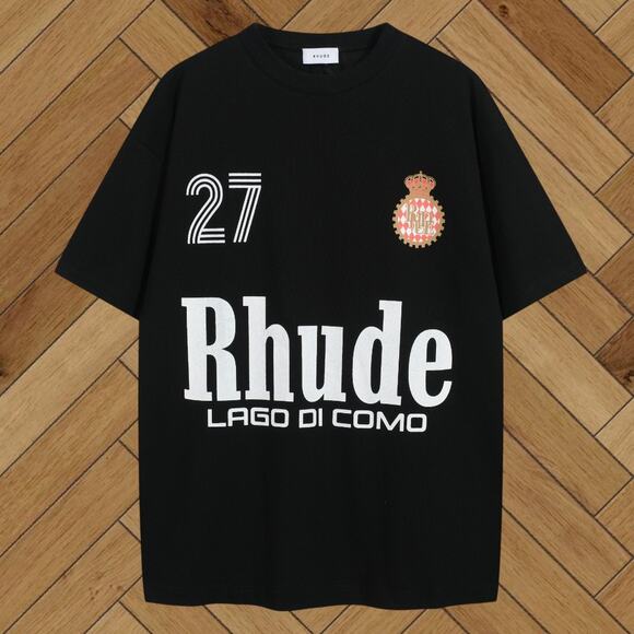 Men's Black Short-Sleeve Rhude - Picture 1 of 4